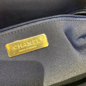 Chanel 19 Maxi Handbag Lambskin Gold AS1162 Navy Blue - Default Title - View 8