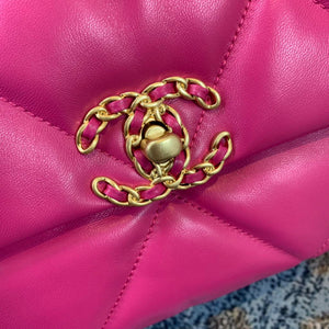 Chanel 19 Maxi Handbag Lambskin Gold AS1162 Plum - Default Title - View 5