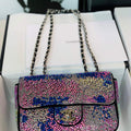 Chanel 2022 CF Flap Rhinestone Limited Edition Bag Sequins Red and Blue - Default Title - View 1