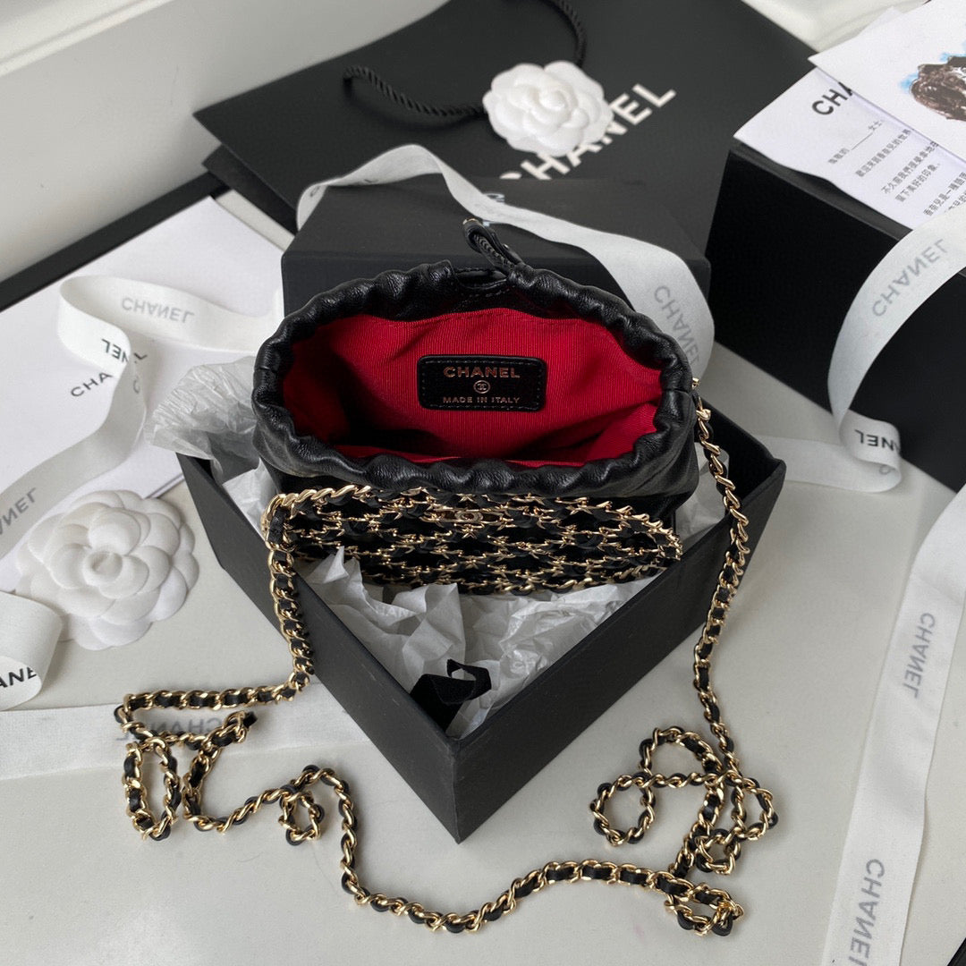 Chanel 2022 Cruise AP2685 Clutch Bag Black