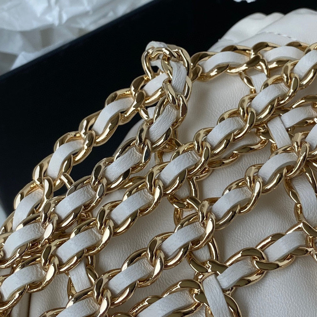 Chanel 2022 Cruise AP2685 Clutch Bag White