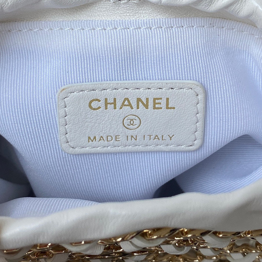 Chanel 2022 Cruise AP2685 Clutch Bag White