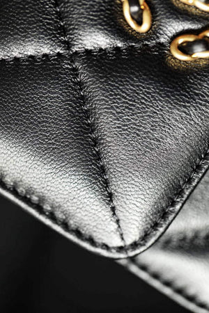 Chanel 21AW Chanel Mini 19 Flap bag Coin Purse With Chain Lambskin Black - Default Title - View 3