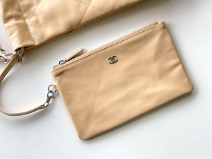 Chanel 22 AS3260 Small Handbag 25C Shiny Calfskin Apricot - Default Title - View 6