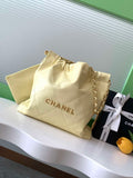 Chanel 22 AS3260 Small Handbag 25C Shiny Calfskin Light Yellow