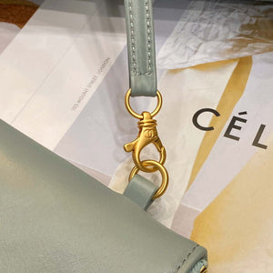 Chanel 22 AS3260 Small Handbag Shiny Calfskin Light Green Gold - Default Title - View 8
