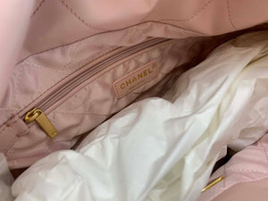 Chanel 22 AS3260 Small Handbag Shiny Calfskin Pink - Default Title - View 7