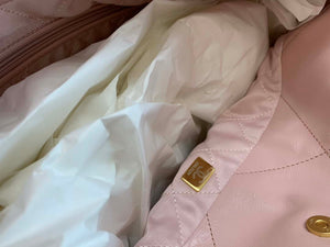 Chanel 22 AS3260 Small Handbag Shiny Calfskin Pink - Default Title - View 8