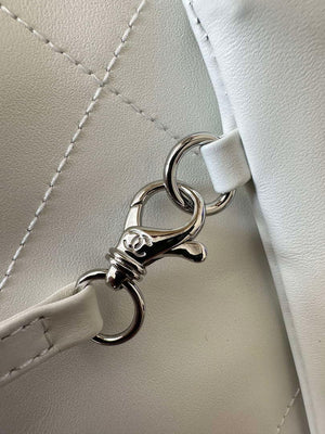 Chanel 22 AS3260 Small Handbag Shiny Calfskin White Symphony Hardware - Default Title - View 5