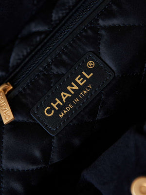 Chanel 22 AS3260 Small Handbag Velvet Black Gold - Default Title - View 8
