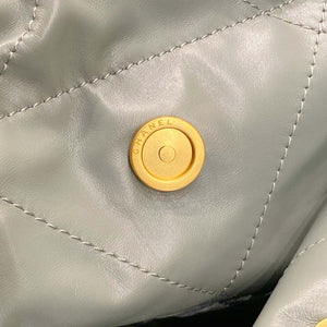 Chanel 22 Handbag Shiny Calfskin AS3261 Light Green Gold - Default Title - View 8