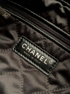 Chanel 22 Backpack AS3859 Shiny Black Calfskin With Sliver Logo - Default Title - View 9