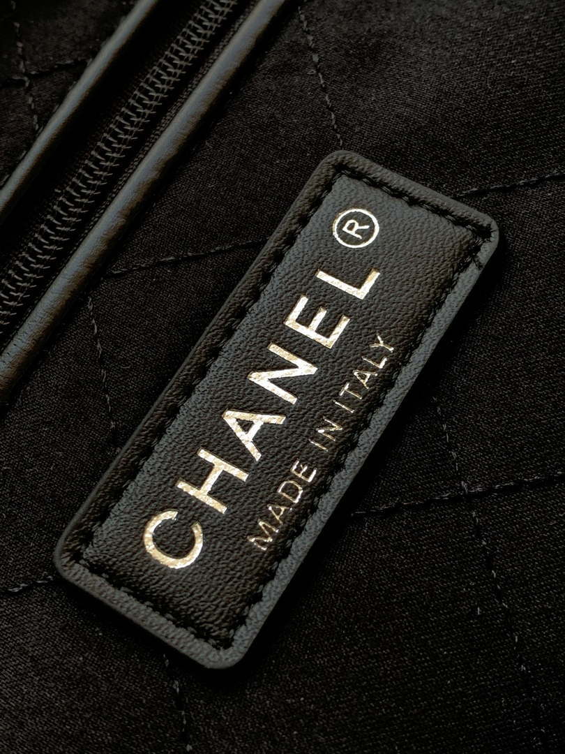Chanel 22 Backpack AS3859 Shiny Silver Calfskin With Sliver Logo - Default Title - View 9