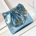 Chanel 22 HandBag Fantasy color Calfskin & Gold-Tone Metal AS3261 Blue - Default Title - View 1