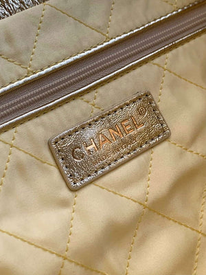 Chanel 22 Handbag Fantasy color Calfskin & Gold-Tone Metal AS3261 Gold - Default Title - View 9