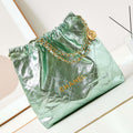 Chanel 22 HandBag Fantasy color Calfskin & Gold-Tone Metal AS3261 Green - Default Title - View 1