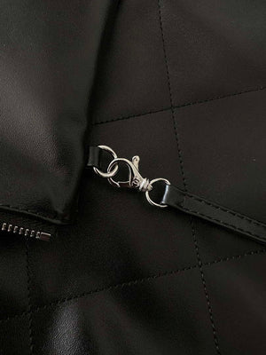 Chanel 22 Handbag Shiny Black Calfskin AS3261 with Symphony Hardware - Default Title - View 9