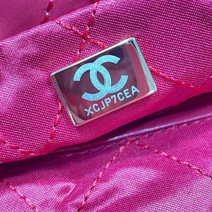 Chanel 22 Handbag Shiny Calfskin AS3261 Red - Default Title - View 8