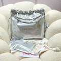 Chanel 22 Handbag Shiny Calfskin AS3261 Silver - Default Title - View 1