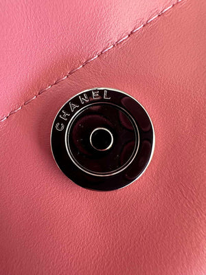 Chanel 22 Handbag Shiny Pink Calfskin AS3261 with Symphony Hardware - Default Title - View 6