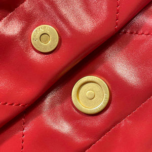 Chanel 22 Large Handbag Shiny Calfskin AS3262 Red - Default Title - View 9