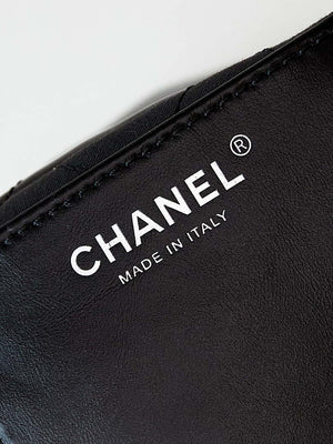 Chanel 22 Mini Handbag Patent Gradient Calfskin Lacquered Metal AS3980 Black - Default Title - View 8