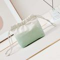 Chanel 22 Mini Handbag Patent Gradient Calfskin Lacquered Metal AS3980 White & Light Green - Default Title - View 1