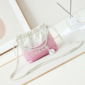 Chanel 22 Mini Handbag Patent Gradient Calfskin Lacquered Metal AS3980 White & Light Pink - Default Title - View 1