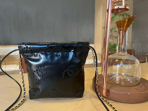 Chanel 22 Mini Handbag  Shiny Calfskin & Gold-Tone Metal AS3980 Black - Default Title - View 3