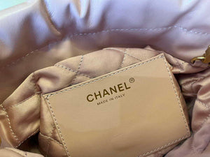 Chanel 22 Mini Handbag  Shiny Calfskin & Gold-Tone Metal AS3980 Pink - Default Title - View 8