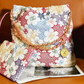 Chanel 22 Small Handbag AS3260 Lace Patchwork & Gold-Tone Metal Multicolour - Default Title - View 1