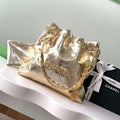 Chanel 22 Small Handbag Fantasy color Calfskin & Gold-Tone Metal AS3260 Gold - Default Title - View 1