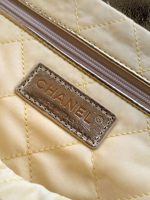 Chanel 22 Small Handbag Fantasy color Calfskin & Gold-Tone Metal AS3260 Gold - Default Title - View 10