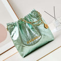 Chanel 22 Small Handbag Fantasy color Calfskin & Gold-Tone Metal AS3260 Green - Default Title - View 1