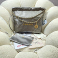 Chanel 22 Small Handbag Shiny Calfskin AS3260 Gray Silver - Default Title - View 1