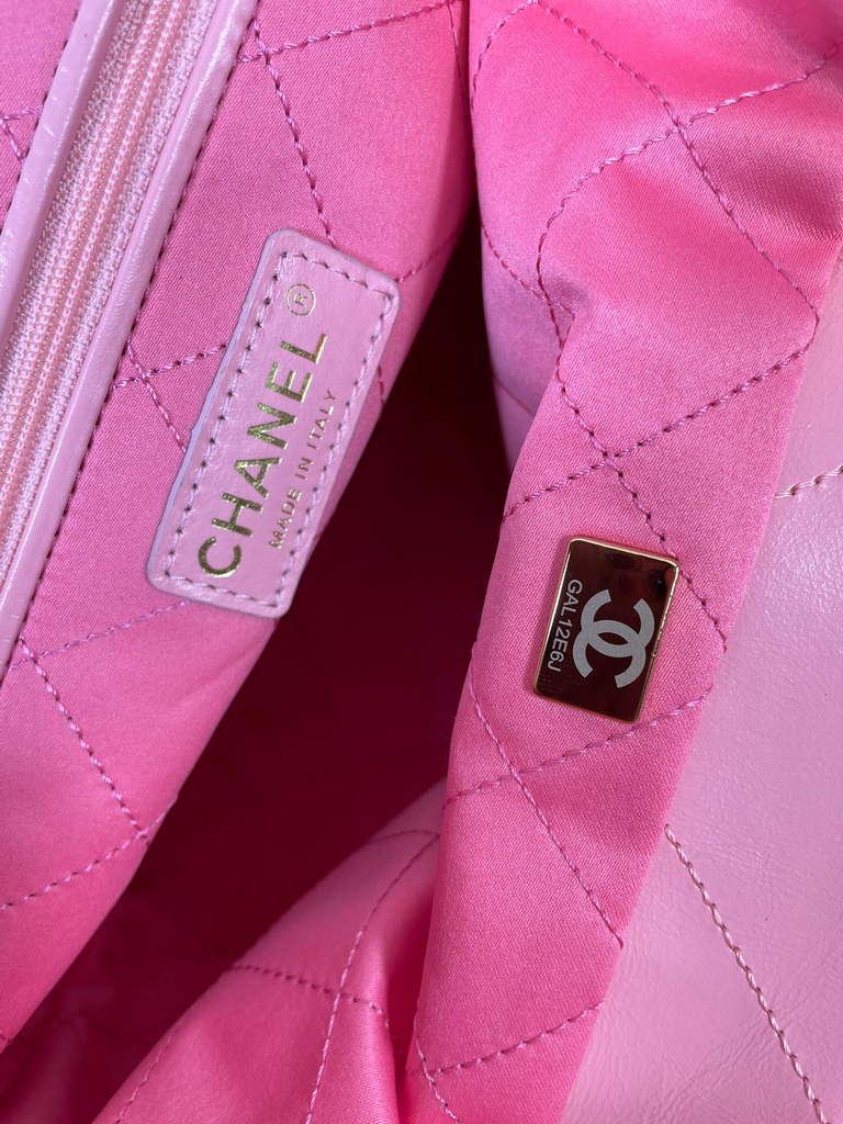 Chanel AS3260 22 Small Handbag Shiny Calfskin Light Pink Gold - Default Title - View 8