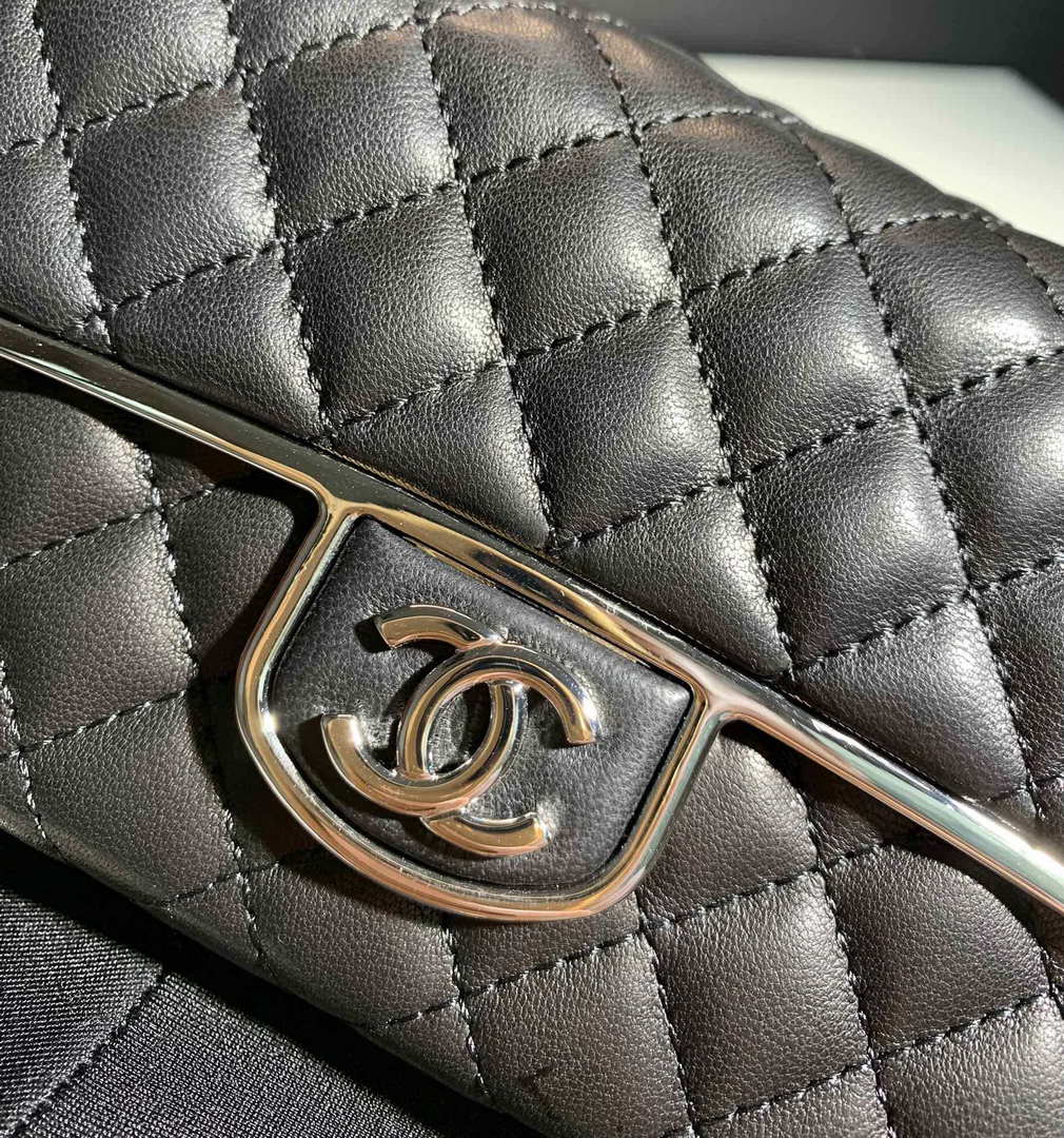 Chanel AS3308 22A Small Evening Bag Limited Edition Black Lambskin