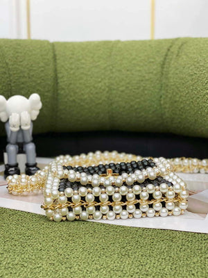 Chanel 22SS summer new collection artificial pearls and glazed pearl strings Black - Default Title - View 6