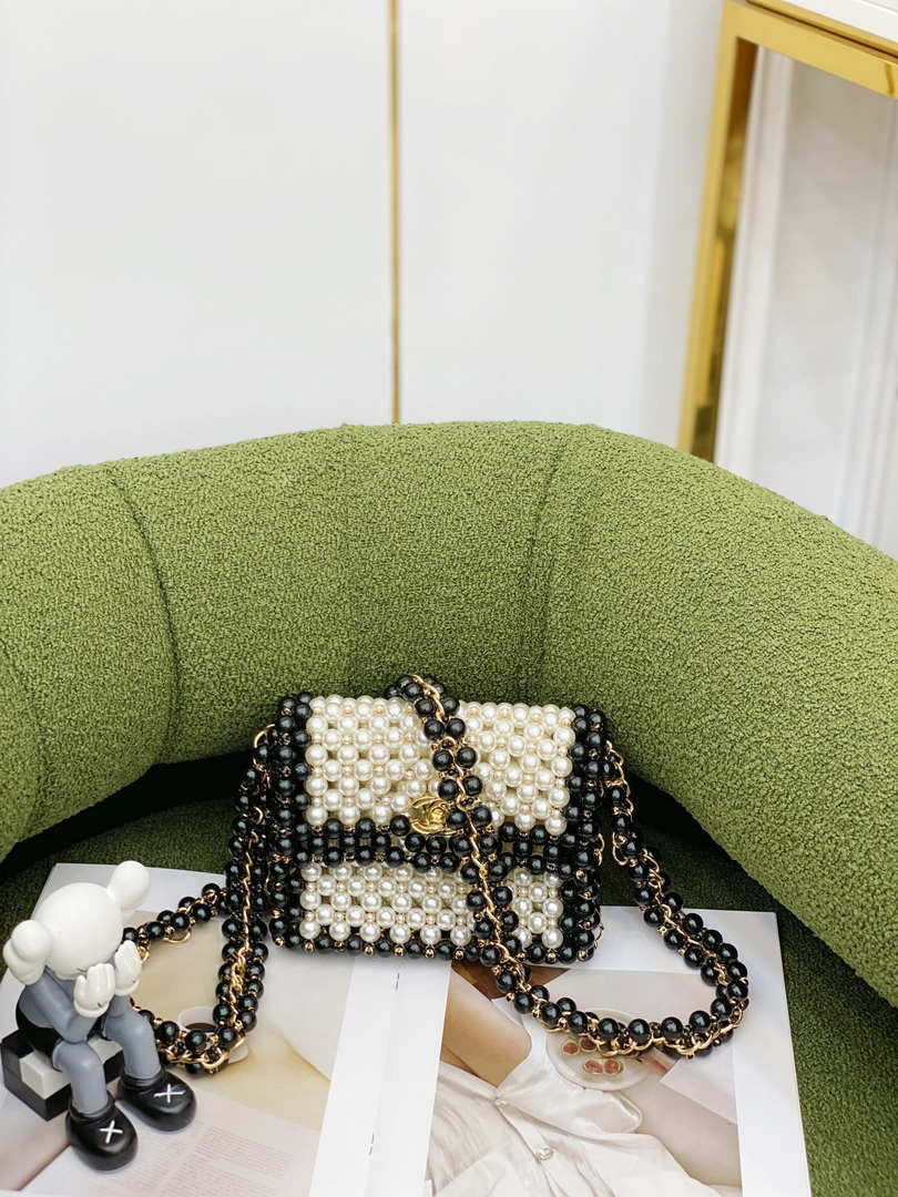 Chanel 22SS summer new collection artificial pearls and glazed pearl strings White