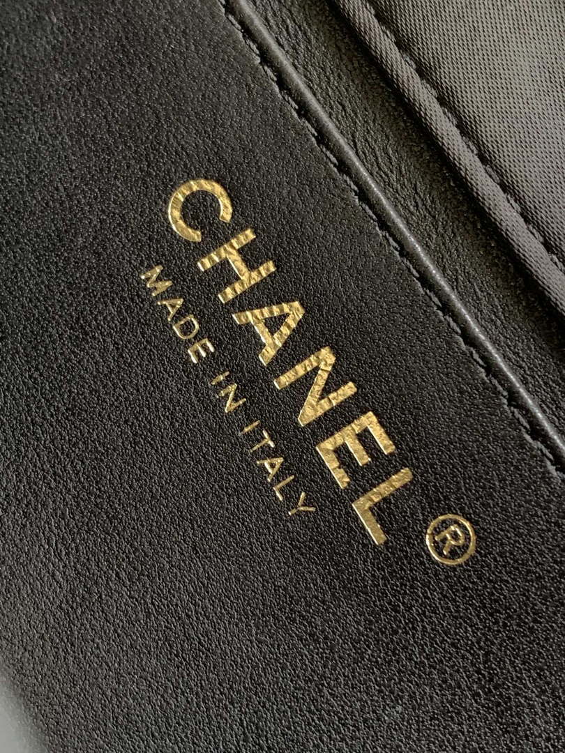 Chanel AS4098 23A Clutch satin bow evening bag Black