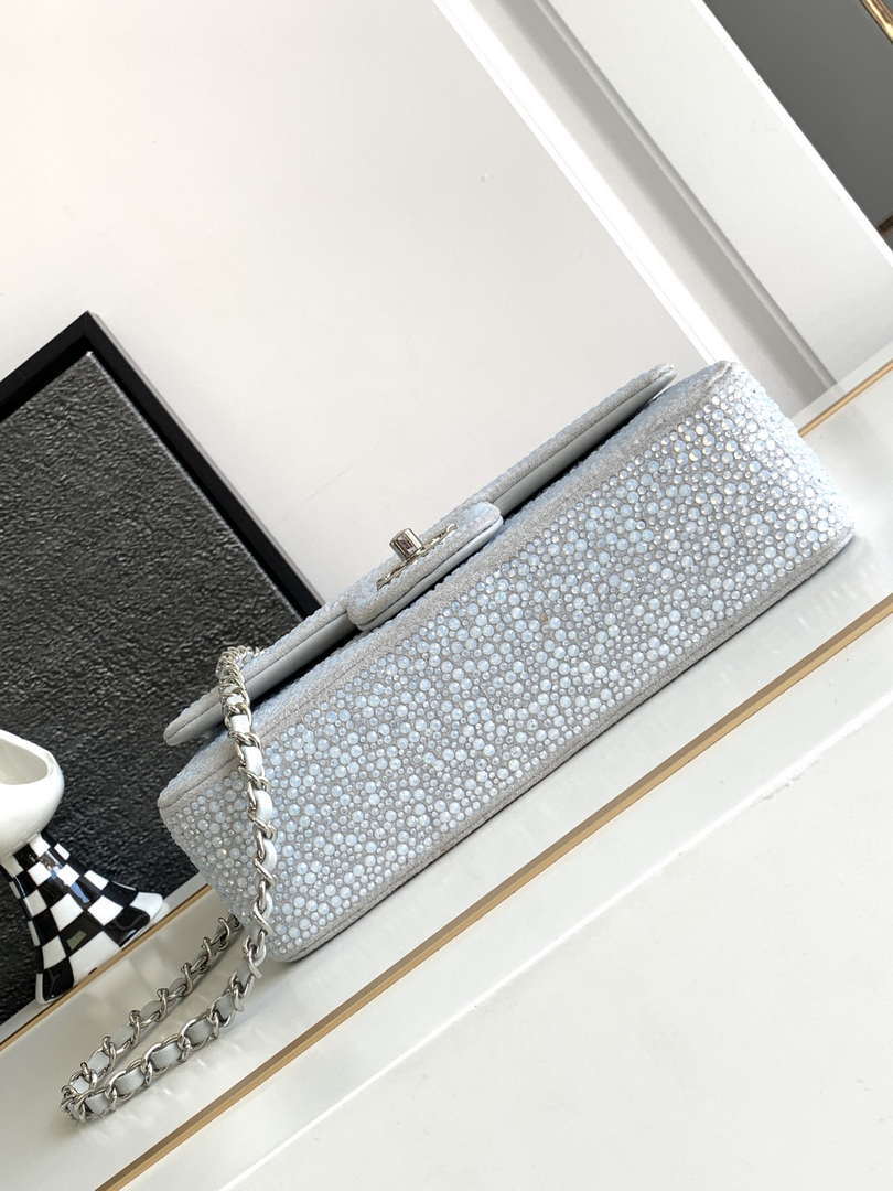 Chanel 23cm Flap Handbag Rhinestones 23S CF Limited Edition