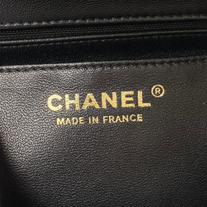 Chanel 23K AS2431 Mini flap Lambskin bag with top handle Black - Default Title - View 8