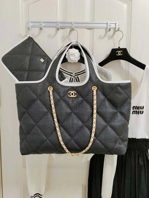 Chanel 23M Coco beach Tote Bag Black - Default Title - View 1
