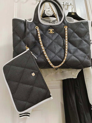 Chanel 23M Coco beach Tote Bag Black - Default Title - View 4