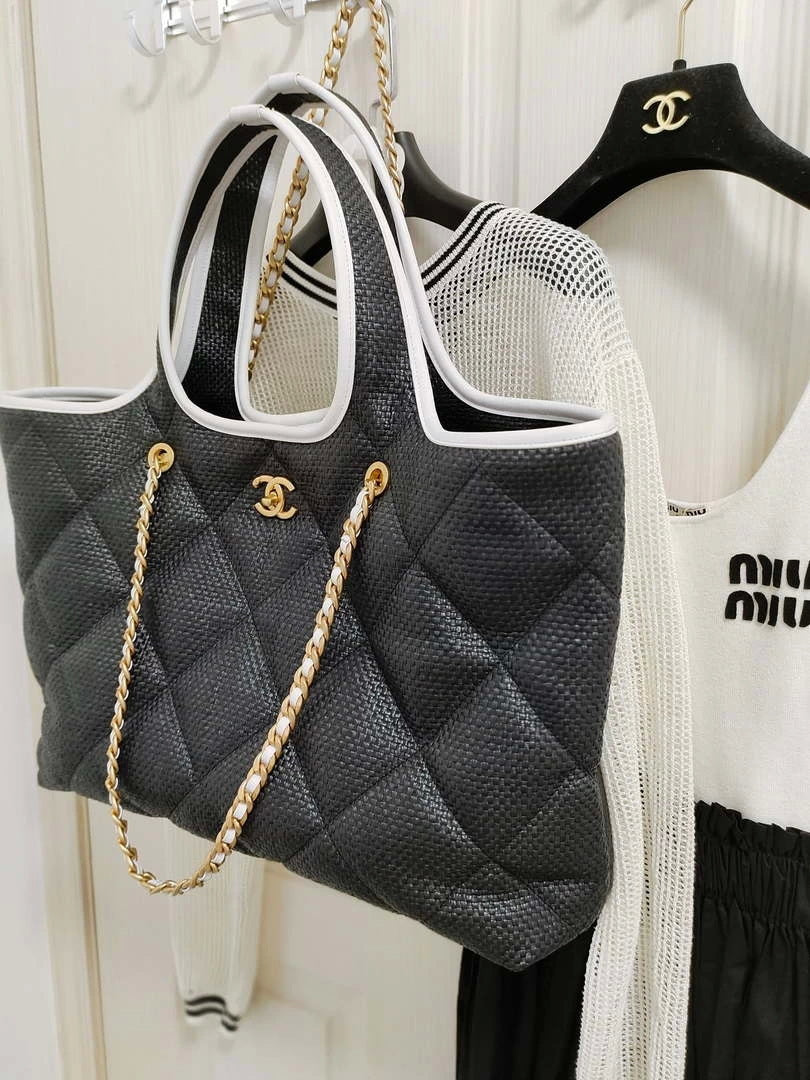 Chanel 23M Coco beach Tote Bag Black - Default Title - View 6