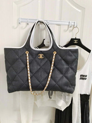 Chanel 23M Coco beach Tote Bag Black - Default Title - View 7