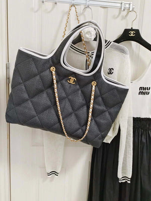 Chanel 23M Coco beach Tote Bag Black - Default Title - View 9