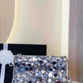 Chanel 23P limited edition new classic CF sequin bag Silver - Default Title - View 1