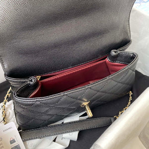 Chanel A92990 Medium Flap Bag With Top Handle Bag Black - Default Title - View 8