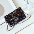 Chanel 24C AS4561 Flap Bag Sequins Gold-Tone Metal Black & Multicolor - Default Title - View 1